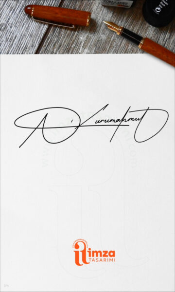 NK harflerinden kişisel imza tasarım