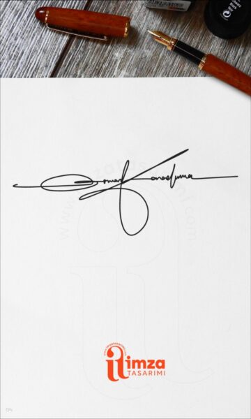 Osman imza tasarımı örneği