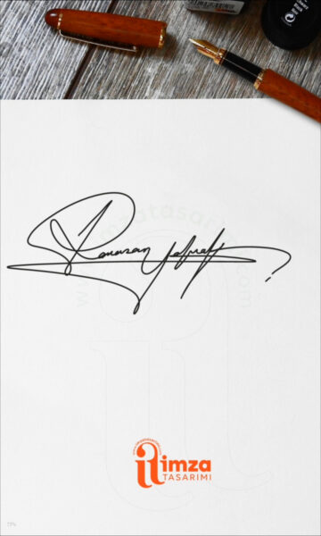 Ramazan isme özel imza tasarımı